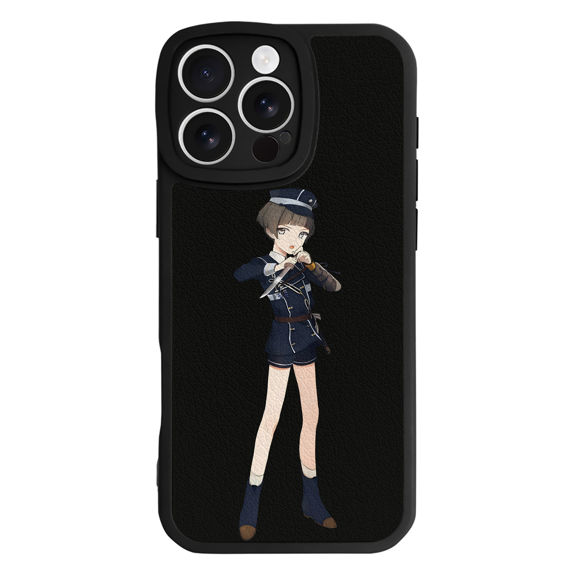 （画像用） 刀剣乱舞 Touken Ranbu 【iPhone 16シリーズ対応】シリコンスマホケース（レザー調） 材質：シリコン
